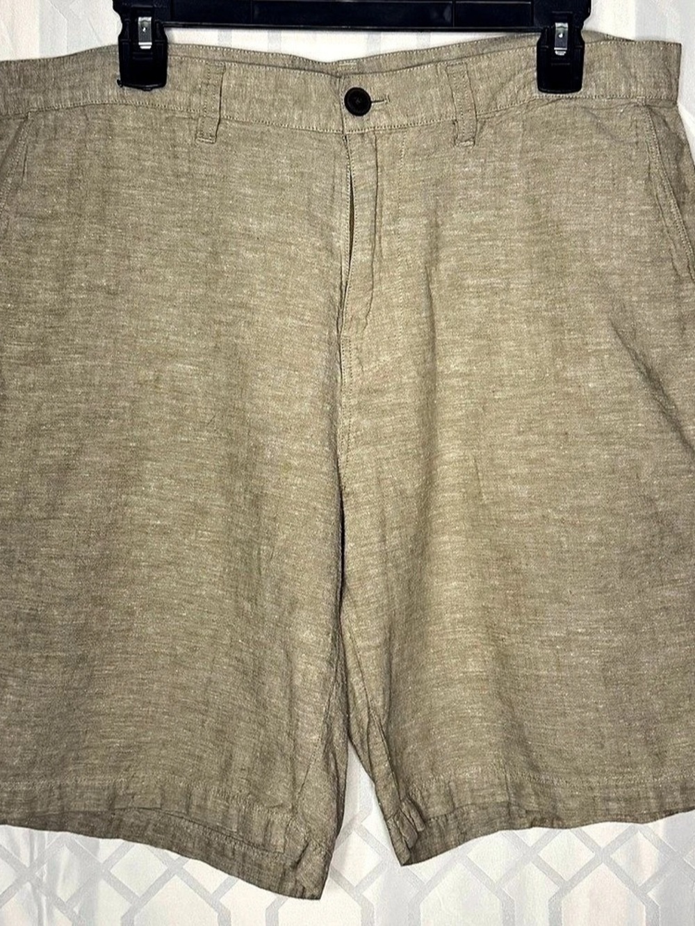 Patagonia Mens Lightweight All-Wear Hemp Shorts Beige Chino Flat Front Size 35